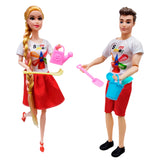 Muñecas Pareja Playera Articulada Infantil juguete W-FQ115K4