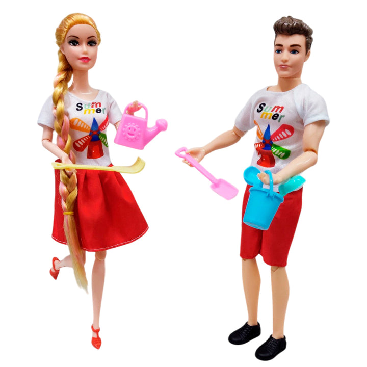 Muñecas Pareja Playera Articulada Infantil juguete W-FQ115K4