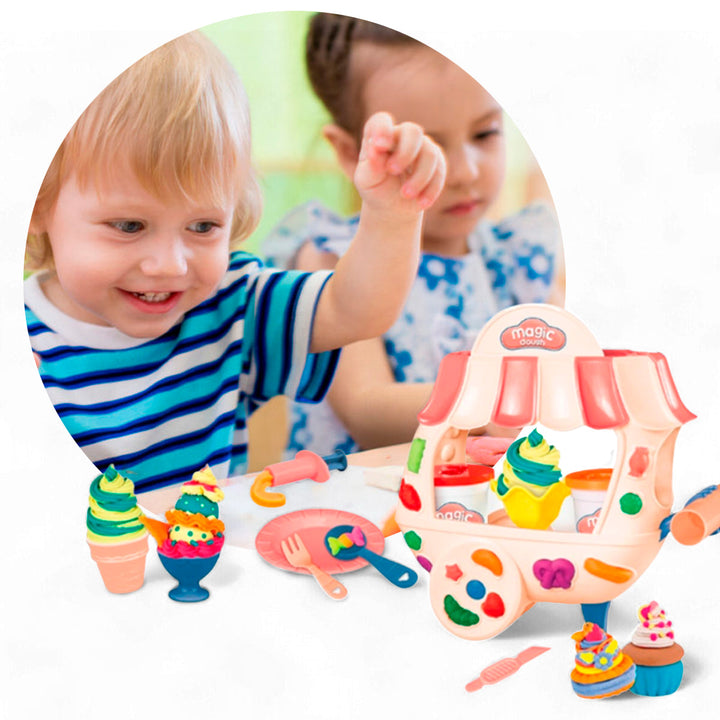 Carrito De Helados Plastilina Juguete Infantil 8086