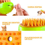 Cepillo De Vapor Masajeador Quita Pelos Vaporizador Para Mascotas JL02