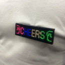 Letrero LED Multicolor Personal Escarapela Luminosa Programable LB4C