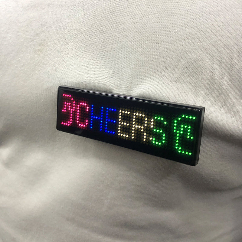 Letrero LED Multicolor Personal Escarapela Luminosa Programable LB4C