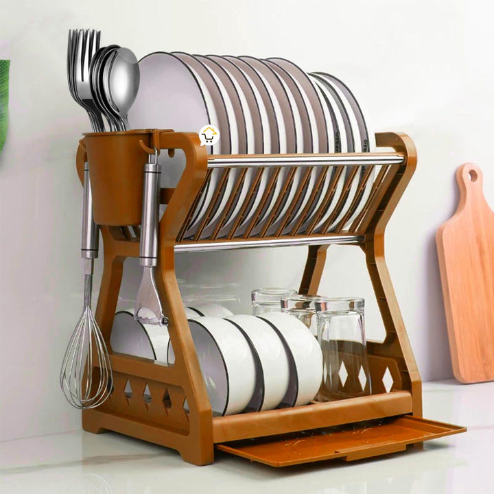 Escurridor Platos Locero 2 Niveles Organizador Tazas Vasos COCI124