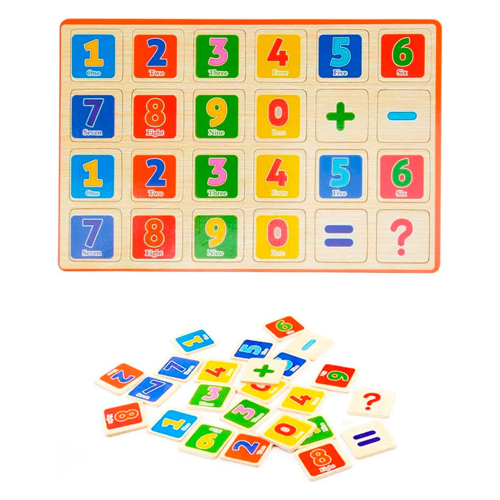 Tablero Educativo Abaco Didáctico Madera Infantil BLLN-3744