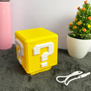 Lámpara Mini Bloque Super Mario Bros De Preguntas LED Sonidos Luz De Noche 18802-5