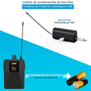 Micrófonos Inalámbricos Dual UHF Transmisor Profesional DX-200H