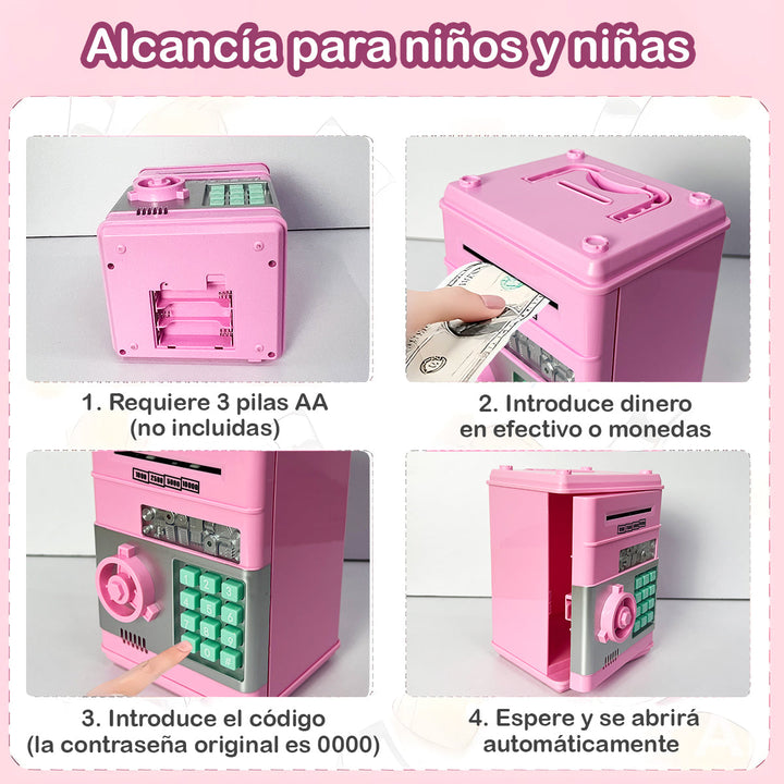 Alcancía Electrónica Caja Fuerte Con Contraseña NS-212-2