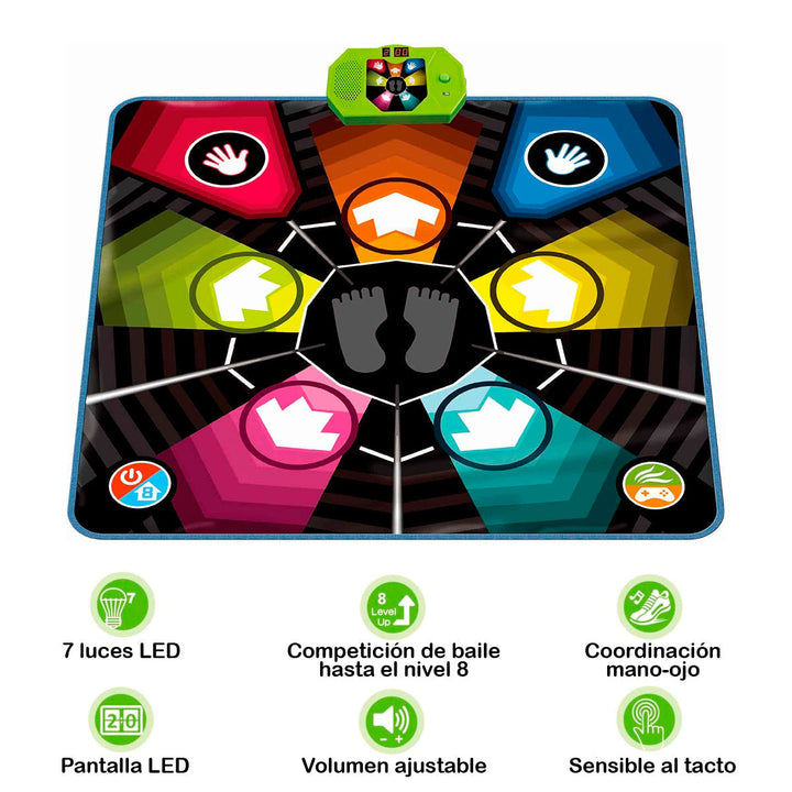 Tapete De Baile Interactivo Sensorial Juego Infantil SLW9937