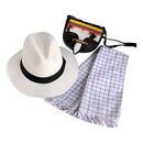 Kit Feria de Flores Sombrero Poncho Y Carriel Adultos Bailes Típicos KFFN01AD