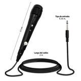 Micrófono Alámbrico Para Parlante Cabina Karaoke VSSM1817