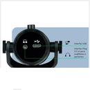Micrófono profesional condensador omnidireccional USB con luz RGB