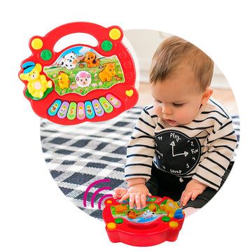Mini Piano Didáctico Animales Granja Musicales Juguete Infantil MG16464