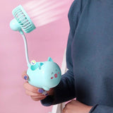 Mini Ventilador Flexible Portalápices Soporte Celular Cerdito SM813