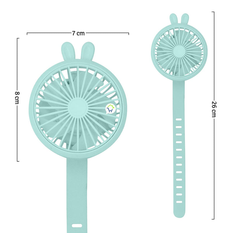 Mini Ventilador Reloj Portátil Recargable Para Muñeca MHT709