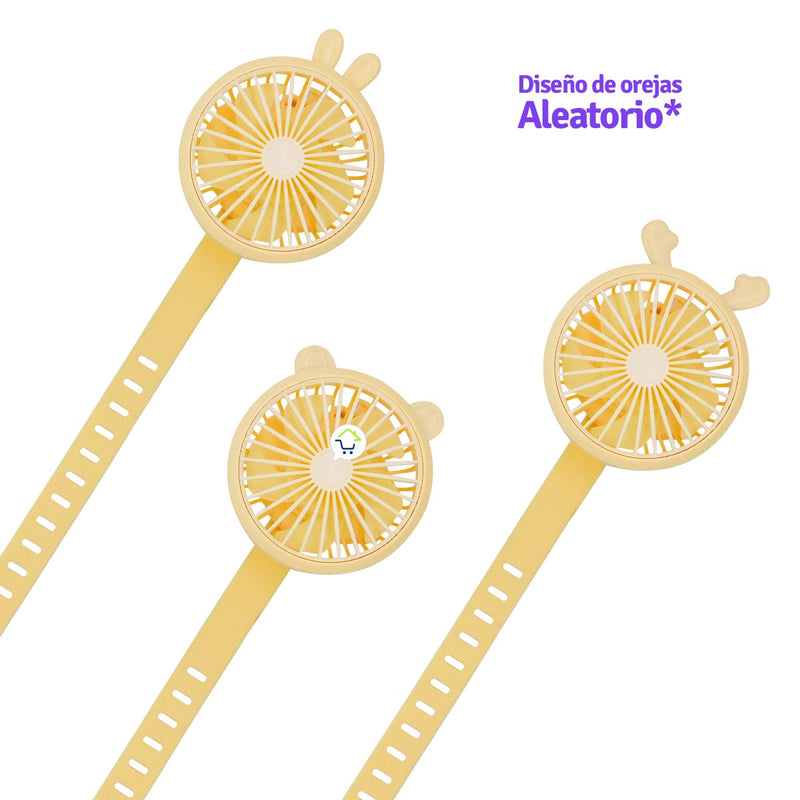 Mini Ventilador Reloj Portátil Recargable Para Muñeca MHT709