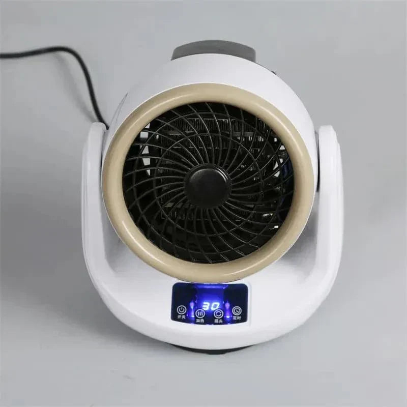 Mini calentador de ambiente y ventilador con control remoto