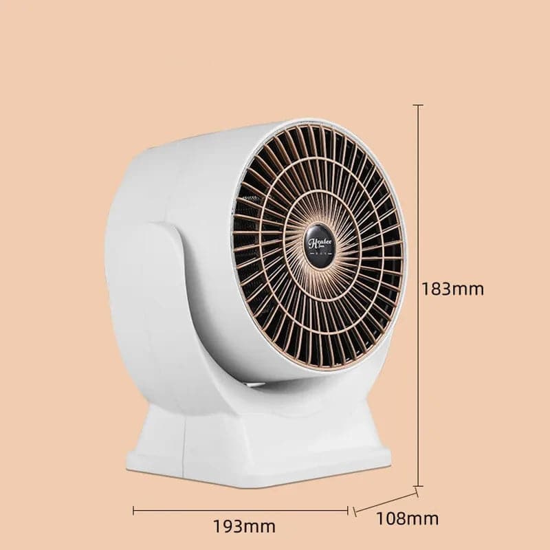 Mini calentador de ambiente y ventilador con control remoto