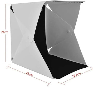 Mini estudio fotográfico plegable con luz led