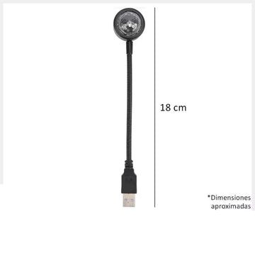 Mini globo bola de luz led Rgb con usb para fiesta flexible