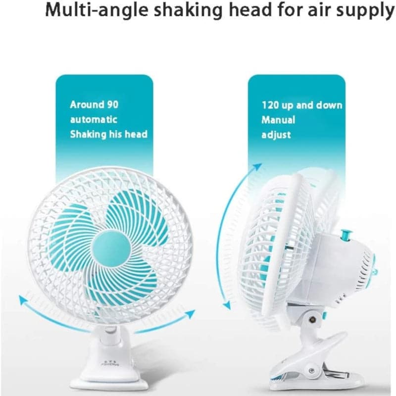 Mini ventilador con pinza portátil giratorio 110v