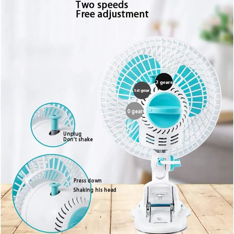 Mini ventilador con pinza portátil giratorio 110v