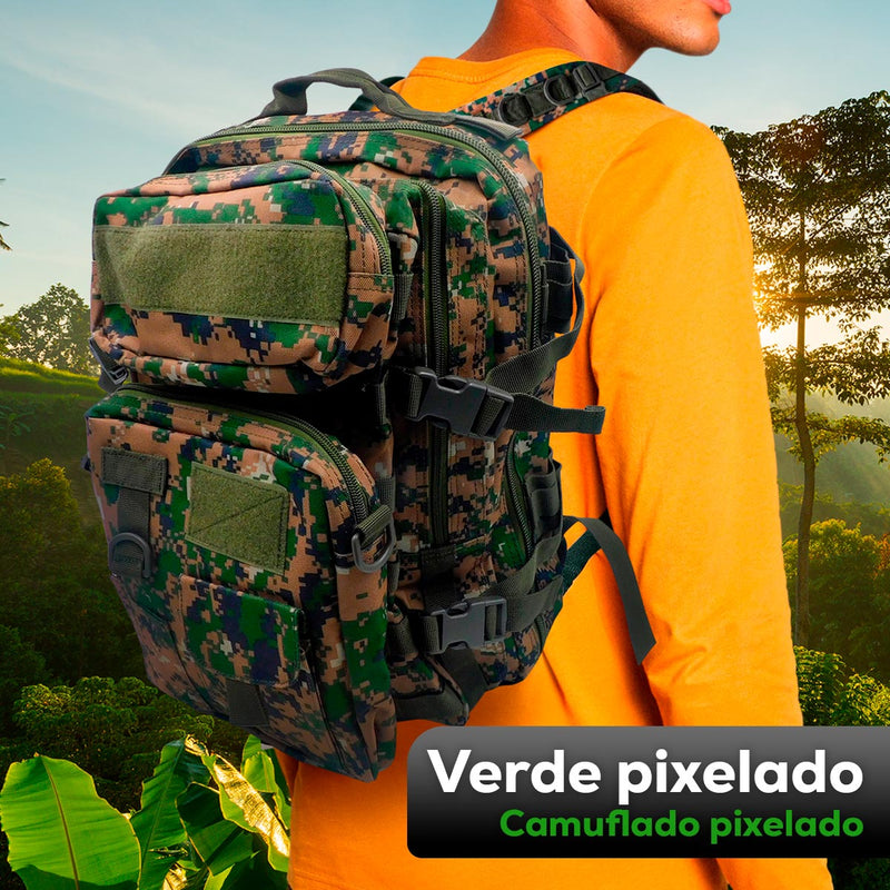 Morral Militar 40 Litros Bolso Táctico Supervivencia Camping E456