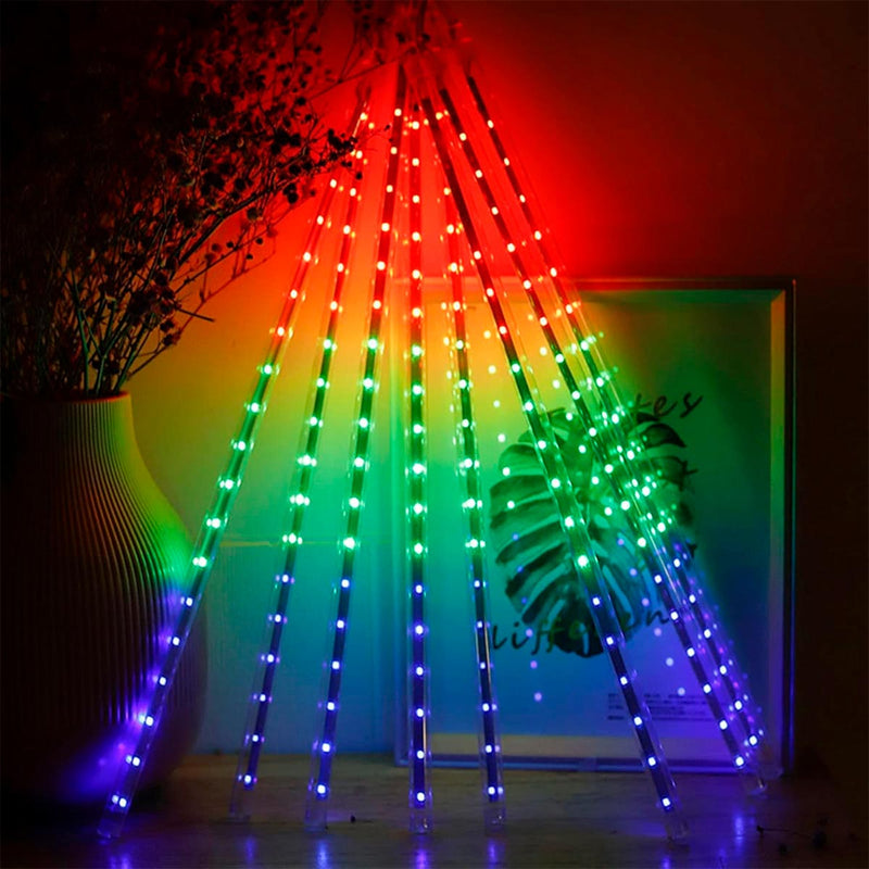 Luces Led Meteoro Solares 3 M Lagrimas 30 cm Decoración Navidad C2028