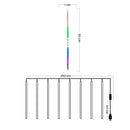 Luces Led Lágrima 3 M Meteoro Computarizadas Decoración Navidad 50 cm 2306