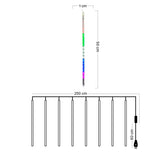 Luces Led Lágrima 3 M Meteoro Computarizadas Decoración Navidad 50 cm 2306