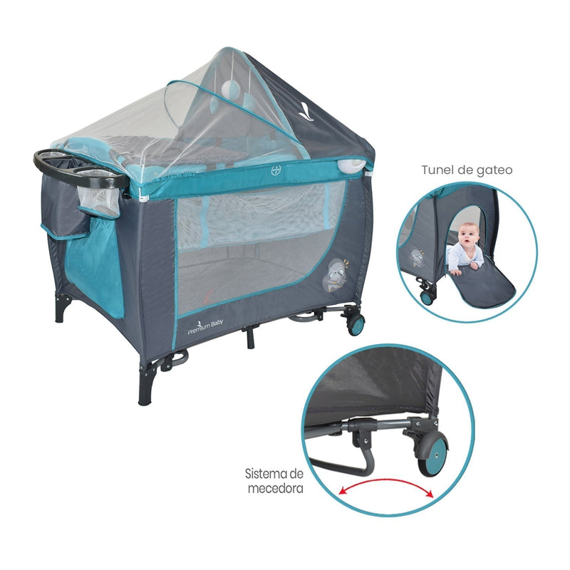 Corral Napoles Premium Baby Turquesa-