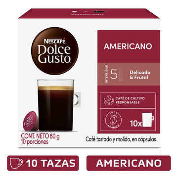 CAFE NESCAFE DOLCE GUS 10U 80G AMERICANO