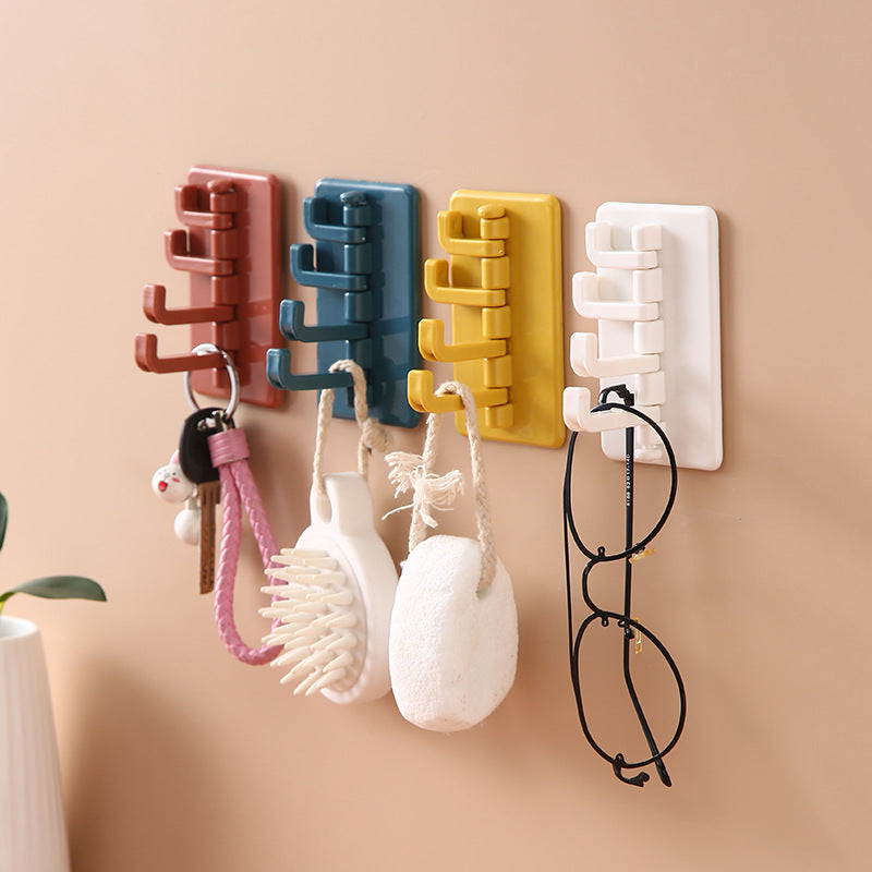 2 Unidades Gancho de Pared Autoadhesivo - Colgador Ajustable Multifuncional para Llaves, Toallas, Bolsas y Más - Solución de Almacenamiento Ahorradora de Espacio para Cocina, Baño y Puerta - Fácil Instalación, Sin Daños, Estilo Contemporáneo, M