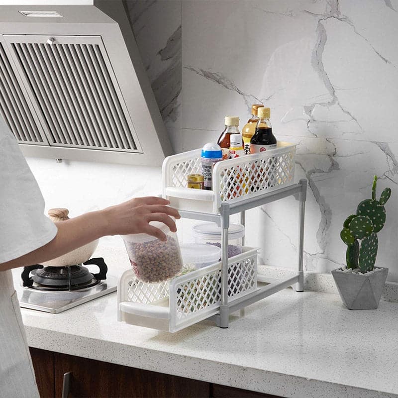 Organizador Con 2 Repisas Deslizables Basket Drawers 086441