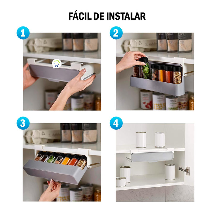 Organizador de Condimentos Especiero Soporte Especias Repisa 3013CO