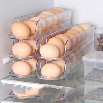 Organizador de Huevos Vertical 2 Bandejas 14 Espacios Huevera 2 Niveles X-21