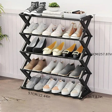 Organizador de zapato de 5 niveles en forma de x