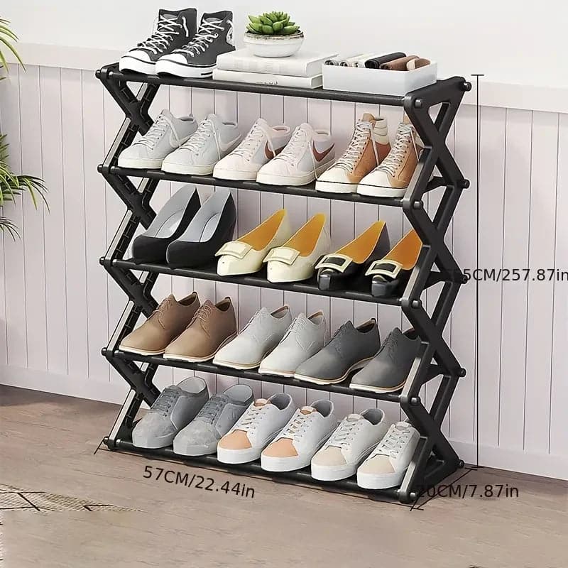 Organizador de zapato de 5 niveles en forma de x