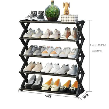 Organizador de zapato de 5 niveles en forma de x