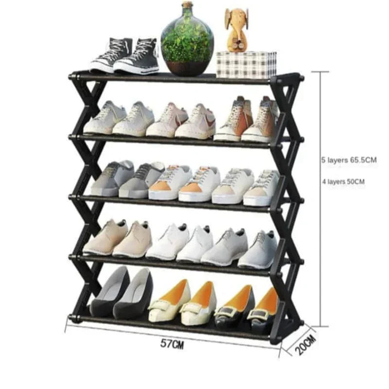 Organizador de zapato de 5 niveles en forma de x