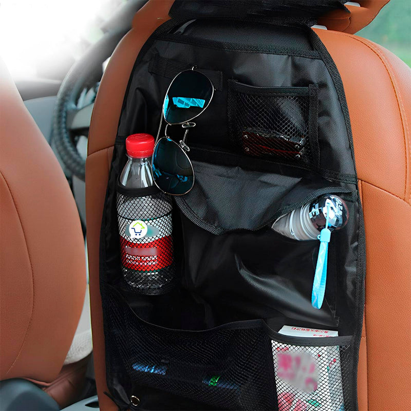 Organizador x2 Para Asiento Trasero + GRATIS Linterna Minera Sensor CFAT05