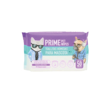 TOALLA HUMEDA PRIME PET WIPES 50U MASCOT