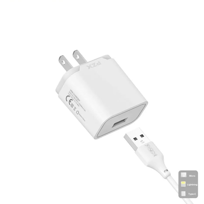 Cargador Para Celular 2.1A PZX P02