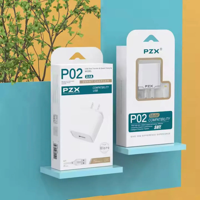 Cargador Para Celular 2.1A PZX P02