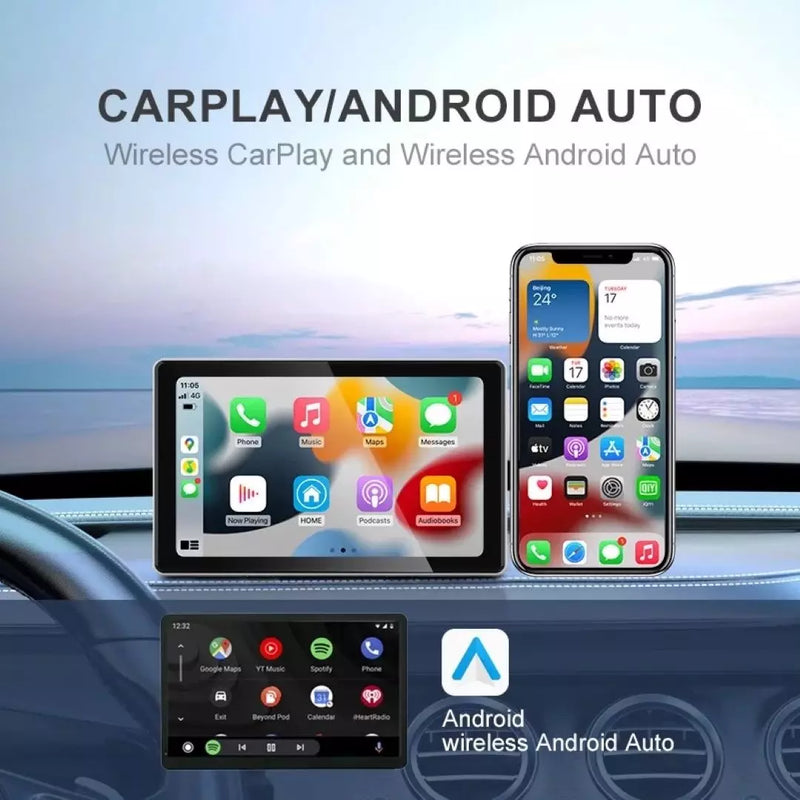 Pantalla Para Carro Car Play Y Android Auto Stereo Portable CP7