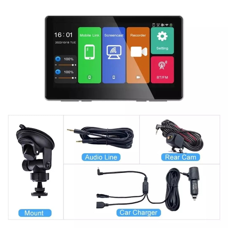 Pantalla Para Carro Car Play Y Android Auto Stereo Portable CP7