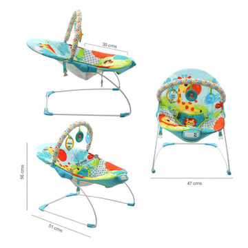 Silla Bouncer Musical Azul Pb2003 Premium Baby
