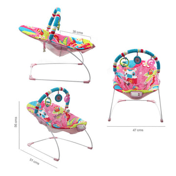 Silla Bouncer Musical Rosa Pb2004 Premium Baby