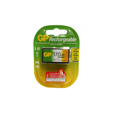 PILA CUADRADA 9V RECARGABLE GP