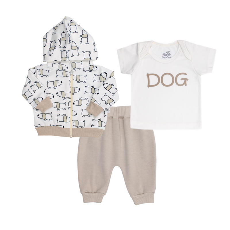 CONJUNTO 3PZS BEBE NIÑO 1744 LOS CHIROS