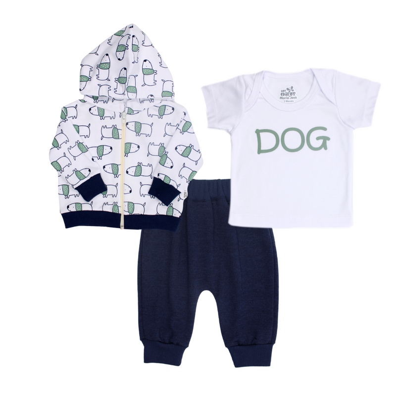 CONJUNTO 3PZS BEBE NIÑO 1744 LOS CHIROS